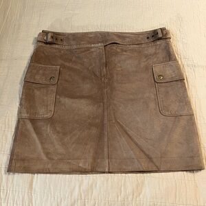 Ann Taylor Loft suede mini skirt